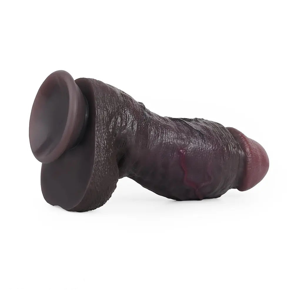8.98in Real Feel Dual Density Silicone Soft Real Dildo Hands-Free Design