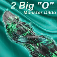 8.9in Dragon Tentacle Monster 2 Big O Design Silicone Soft Dildo For Clit