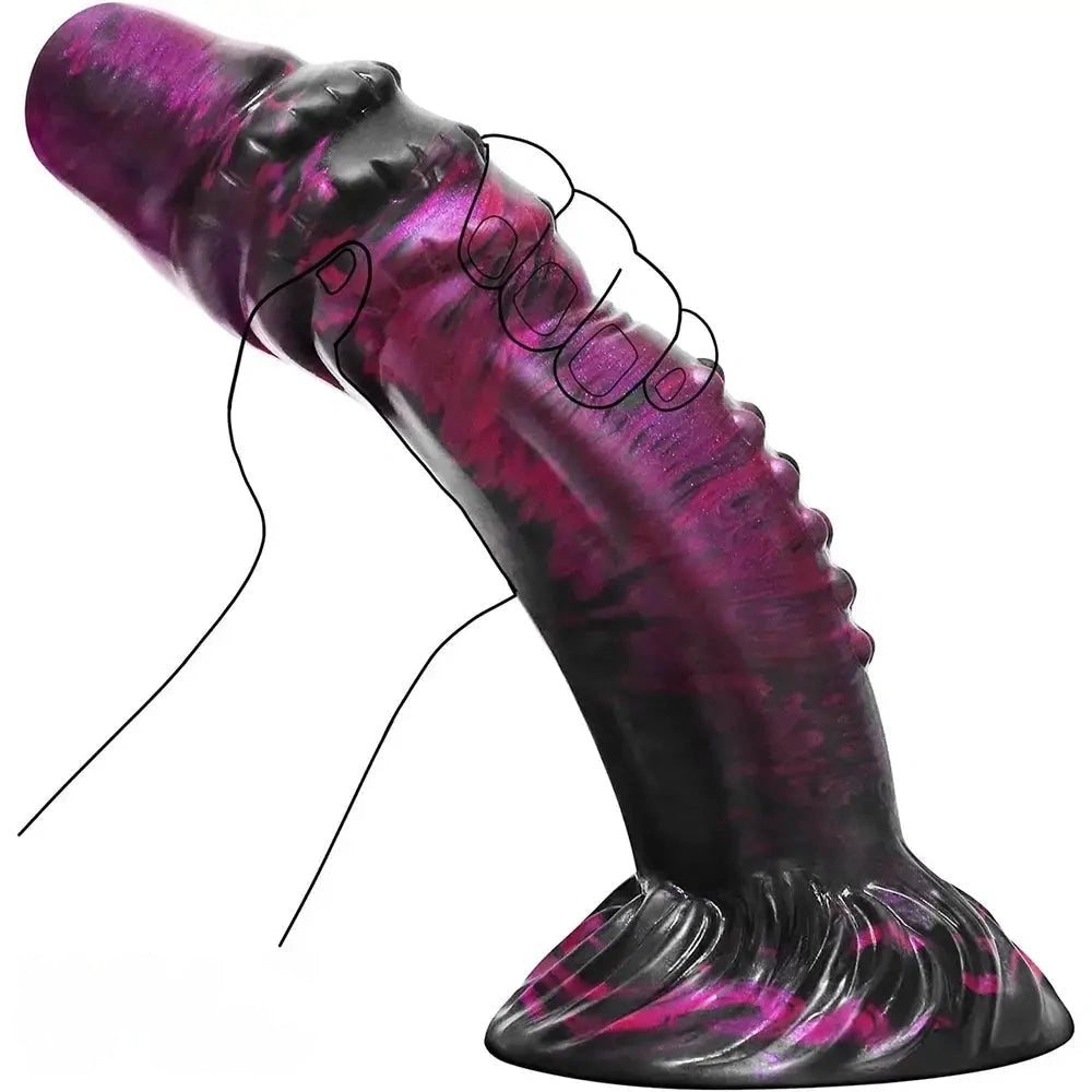 8.9in Fantasy Spiked Silicone Soft Monster Dildo For Women Men Sex Orgasm