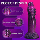8.9in Fantasy Spiked Silicone Soft Monster Dildo For Women Men Sex Orgasm