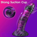 8.9in Fantasy Spiked Silicone Soft Monster Dildo For Women Men Sex Orgasm