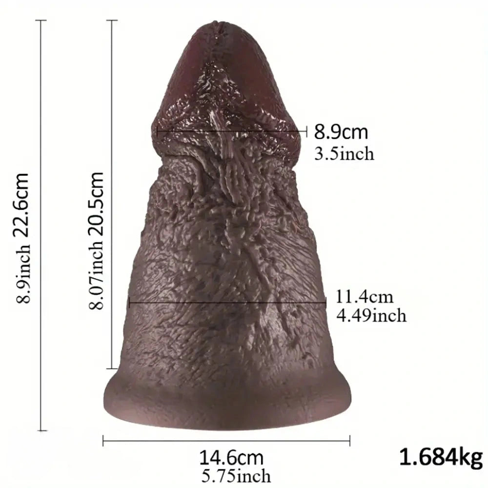 8.9in Real Thick Soft Big Glans Dildo For Women Men Masturbation Orgasm