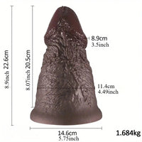 8.9in Real Thick Soft Big Glans Dildo For Women Men Masturbation Orgasm
