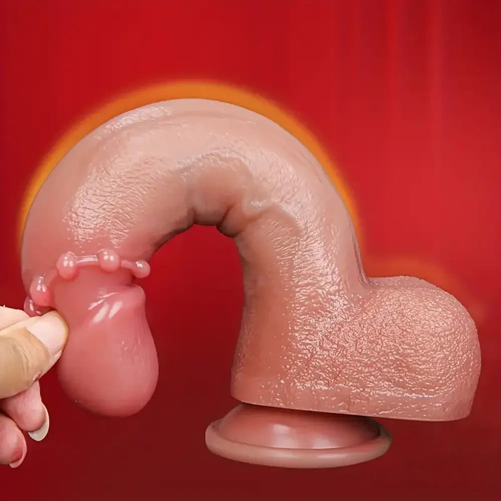 8.9in Realistic Large Silicone Soft Anal Dildo For G-Spot Stimulation