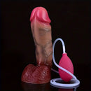 8.9in Soft Big Real Squirting Silicone G Spot Skin-Feel Texture Dildo