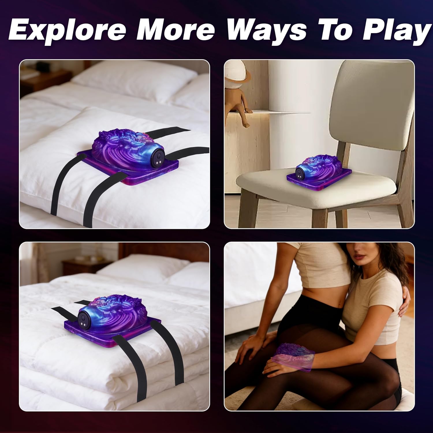 Strap On Monster Riding Vibrator Clit Stimulator