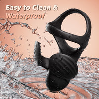 Vibrating Cock Ring with Ball Wrap