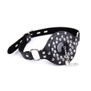 BDSM PU Leather Ball Gag with Cover Mouth Plug