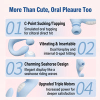 Seahorse Triple-Motor Clitoral Suction & G-Spot Vibrator