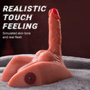 5.66Lb Male Half Torso Sex Doll with Thrusting Dildo & Tight Anus