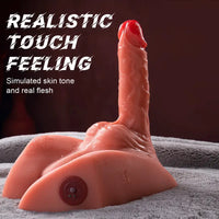 5.66Lb Male Half Torso Sex Doll with Thrusting Dildo & Tight Anus