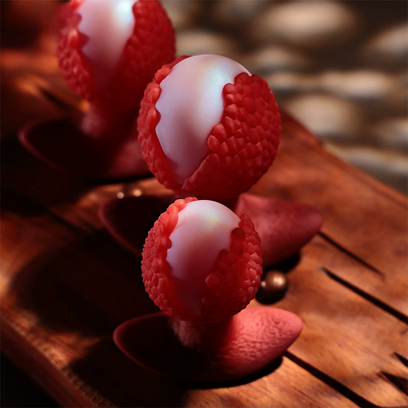 Handcrafted Textured Lychee Thermo-Reactive Fantasy Anal Plug