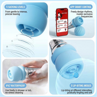 KISSTOY Sweet Kiss Ice Cream Dual-Zone Clitoral Suction & Nibbling Massager