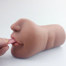 1.49Lb Pocket Pussy Realistic Mouth Blowjob Masturbator Stroker