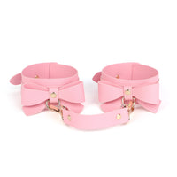 BDSM Bowknot PU Leather Bondage Kits Accessories