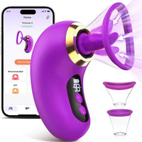 Nipples Clitoris Licker Tongue Vibrator Removable Cup Vagina Sucking Massager