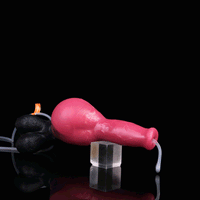 10.98in Dog Knot Ejaculating Inflatable Soft Silicone Dildo For Women