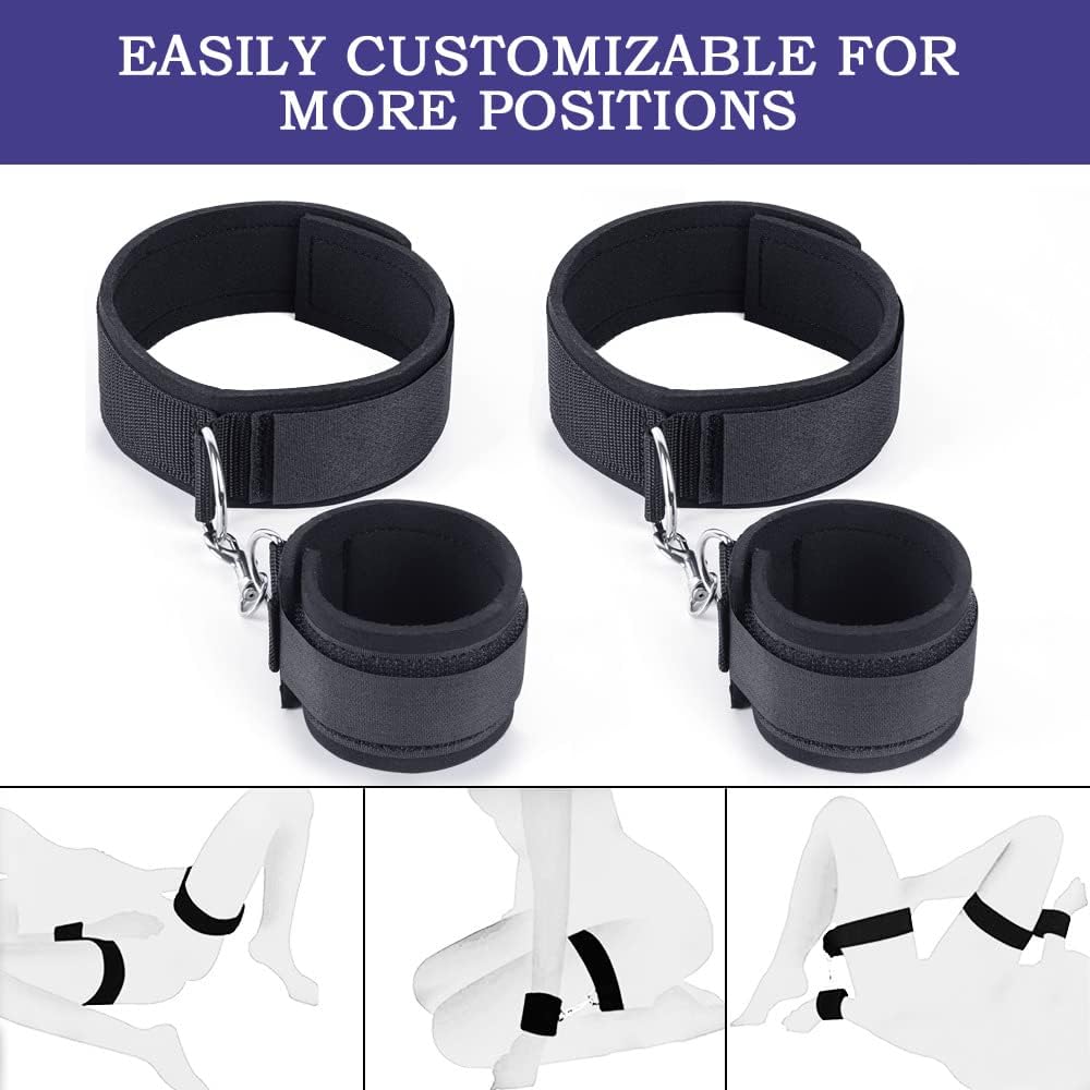 BDSM Wrist-to-Thigh Bondage Adjustable Sex Cuffs For Bedroom sex