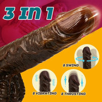 8 Thrusting Vibrating Simulation Penis Wireless Vibration Dildo
