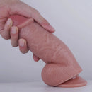 8in Big Fat Dildo Real Skin Lifelike Sex Toy For Women Men Couples Sex