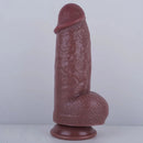 8in Big Fat Dildo Real Skin Lifelike Sex Toy For Women Men Couples Sex