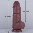 8in Big Fat Dildo Real Skin Lifelike Sex Toy For Women Men Couples Sex