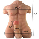 8in Big Realistic Dildo 15lb TPE Muscle Male Torso Sex Doll