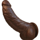 8in Big Silicone Cock Realistic Ebony Dildo BDSM Sex Toy For G Spot