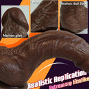 8in Big Silicone Cock Realistic Ebony Dildo BDSM Sex Toy For G Spot
