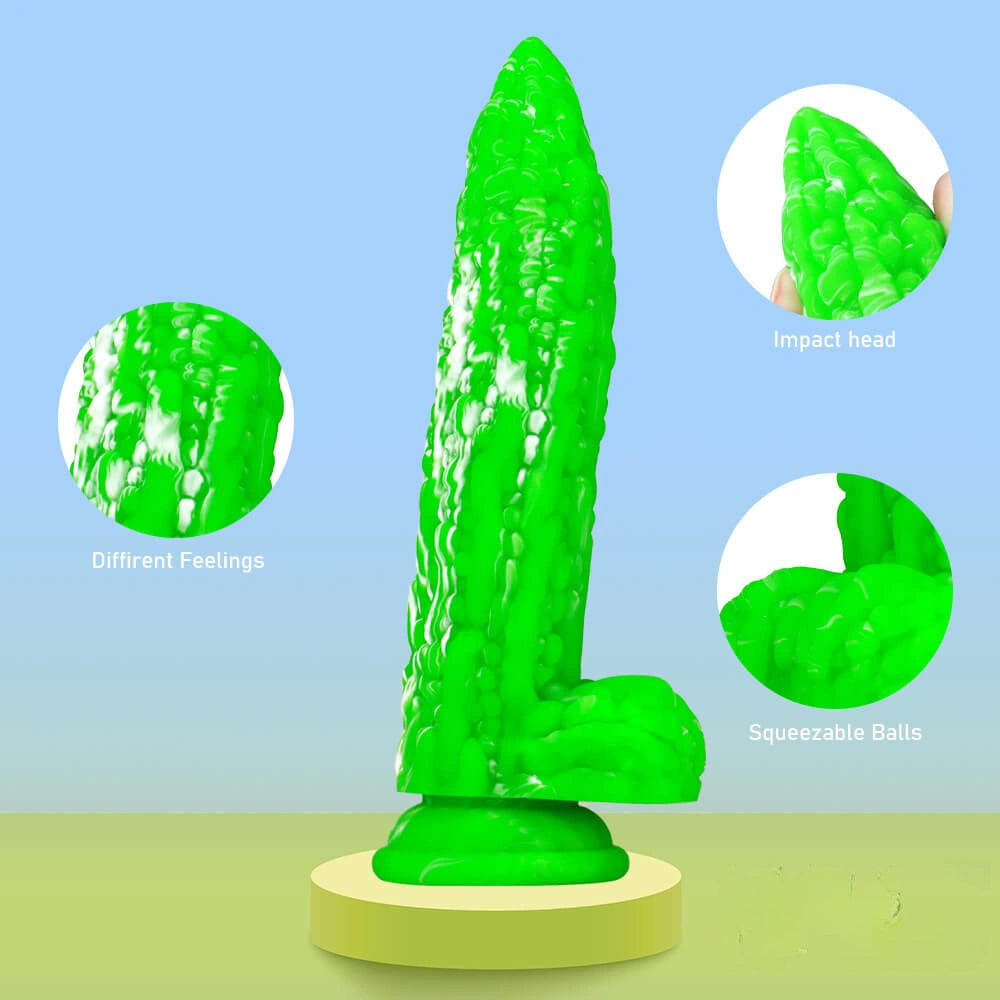 8in Fruit Premium Silicone Dildo Penis Masturbation Adult Sex Toy