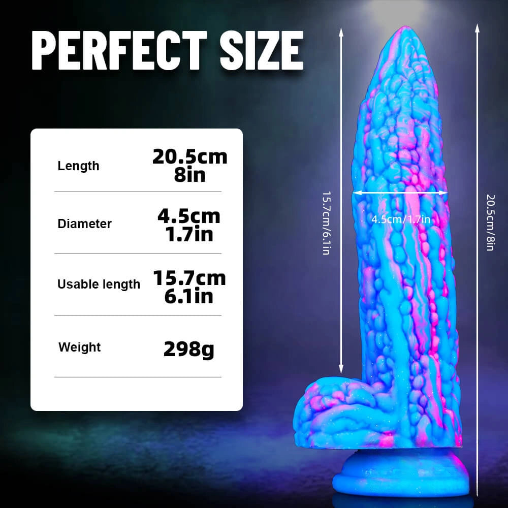 8in Fruit Premium Silicone Dildo Penis Masturbation Adult Sex Toy