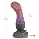 8in Luminous Fantasy Silicone Soft Big Dildo Manual Climax Bed Cock Toy