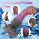 8in Luminous Fantasy Silicone Soft Big Dildo Manual Climax Bed Cock Toy