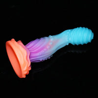 8in Luminous Fantasy Silicone Soft Big Dildo Manual Climax Bed Cock Toy