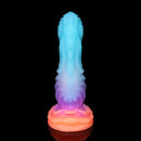 8in Luminous Fantasy Silicone Soft Big Dildo Manual Climax Bed Cock Toy