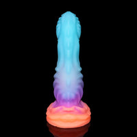 8in Luminous Fantasy Silicone Soft Big Dildo Manual Climax Bed Cock Toy