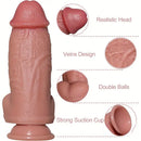 8in Premium Realistic Large PVC Dildo For Couples Solo Sex Play