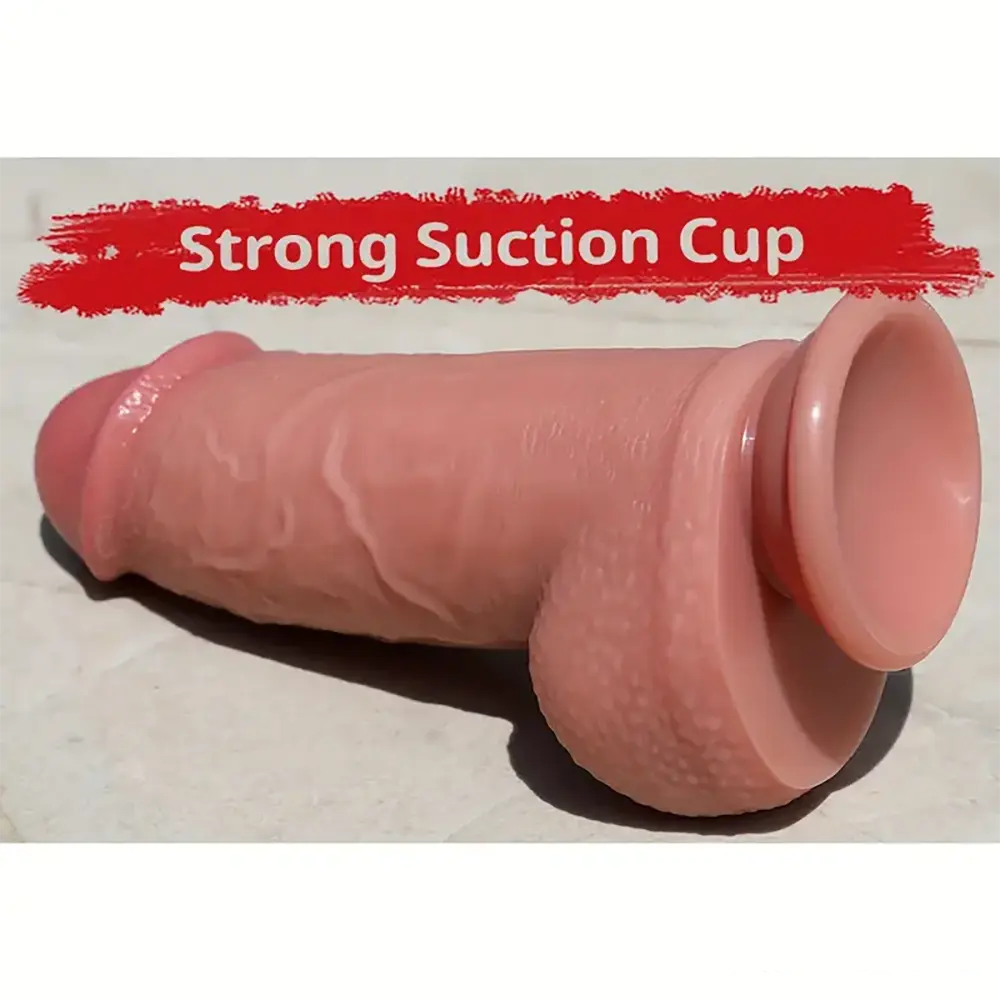 8in Premium Realistic Large PVC Dildo For Couples Solo Sex Play