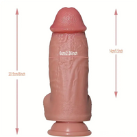 8in Premium Realistic Large PVC Dildo For Couples Solo Sex Play