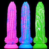 8in Premium Silicone Corn Dildo For Men Fruit Butt Plug Sex Toy