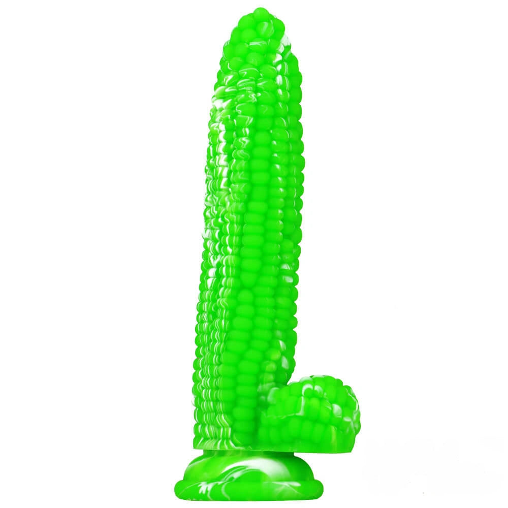8in Premium Silicone Corn Dildo For Men Fruit Butt Plug Sex Toy