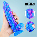 8in Premium Silicone Corn Dildo For Men Fruit Butt Plug Sex Toy