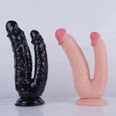 8in Realistic Double Sided Dildo Big PVC Lesbian Penis With Suction Cup