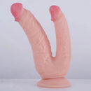 8in Realistic Double Sided Dildo Big PVC Lesbian Penis With Suction Cup