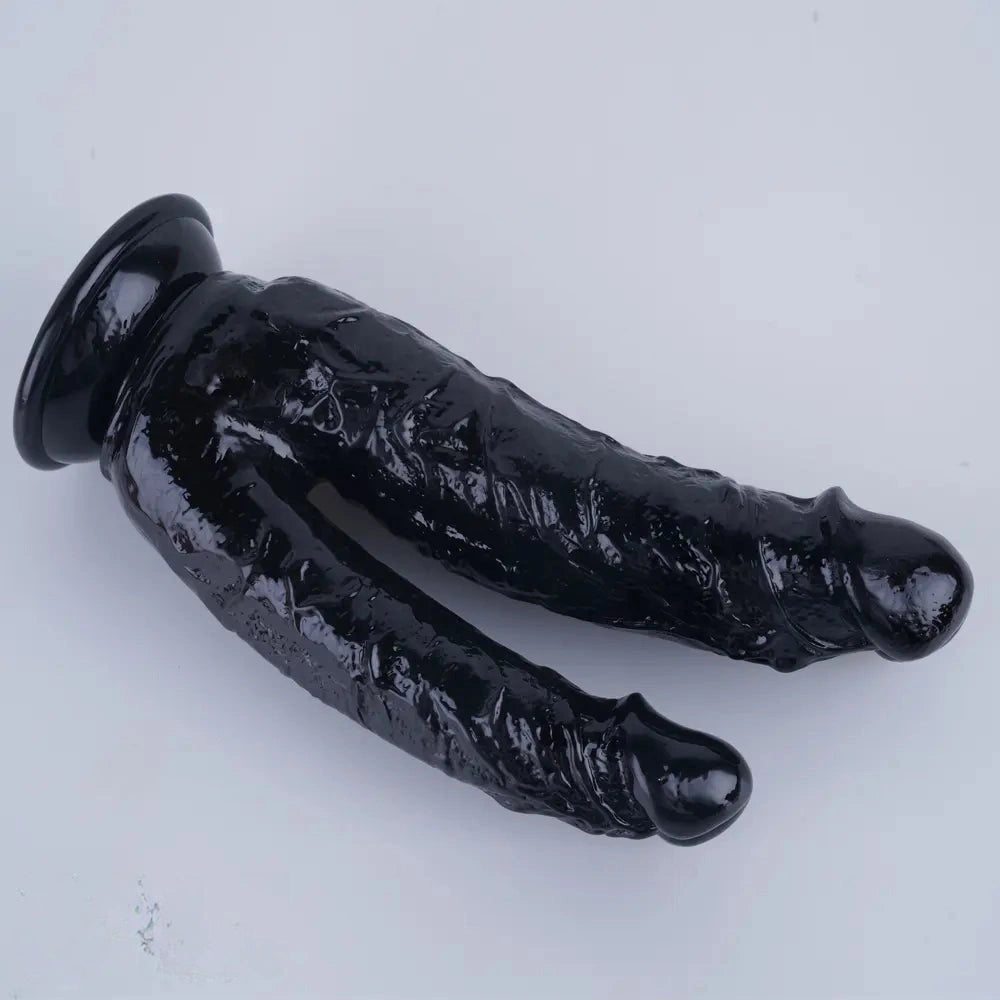 8in Realistic Double Sided Dildo Big PVC Lesbian Penis With Suction Cup