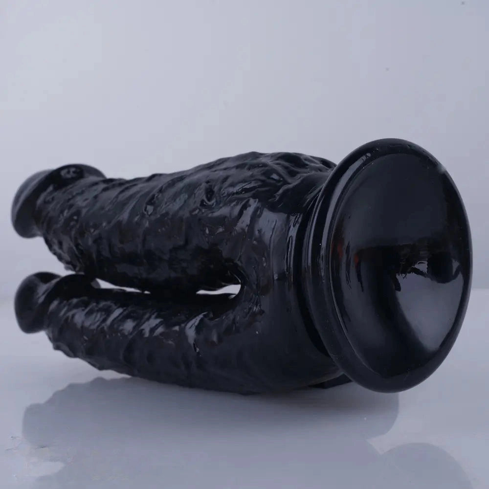 8in Realistic Double Sided Dildo Big PVC Lesbian Penis With Suction Cup