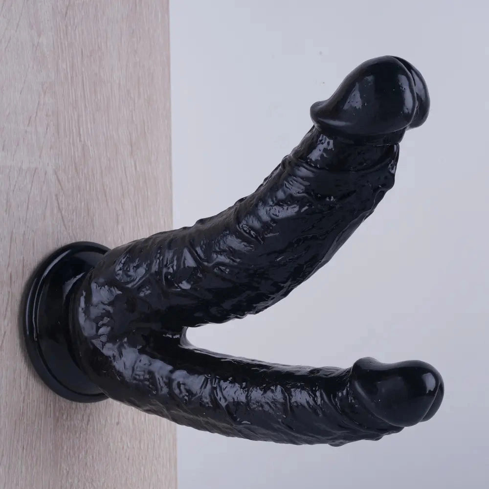 8in Realistic Double Sided Dildo Big PVC Lesbian Penis With Suction Cup