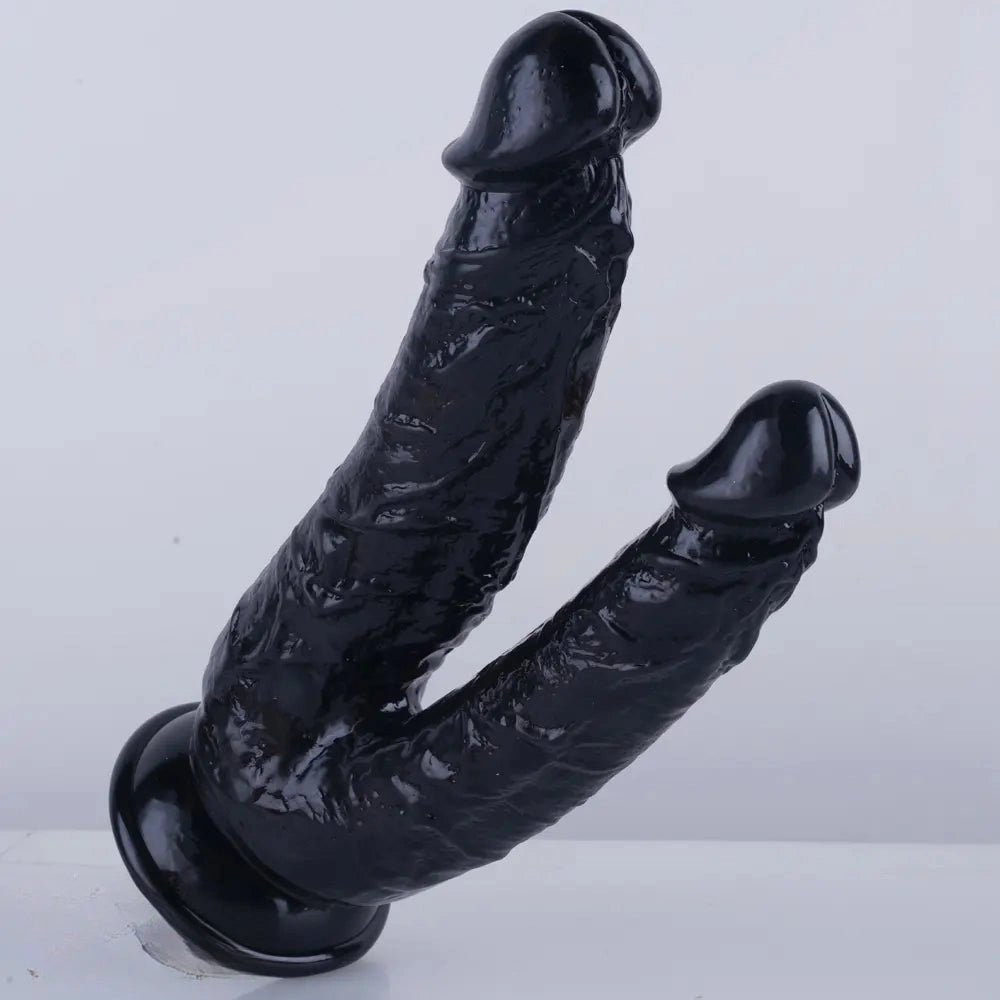 8in Realistic Double Sided Dildo Big PVC Lesbian Penis With Suction Cup