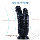 8in Realistic Double Sided Dildo Big PVC Lesbian Penis With Suction Cup