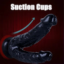 8in Realistic Double Sided Dildo Big PVC Lesbian Penis With Suction Cup
